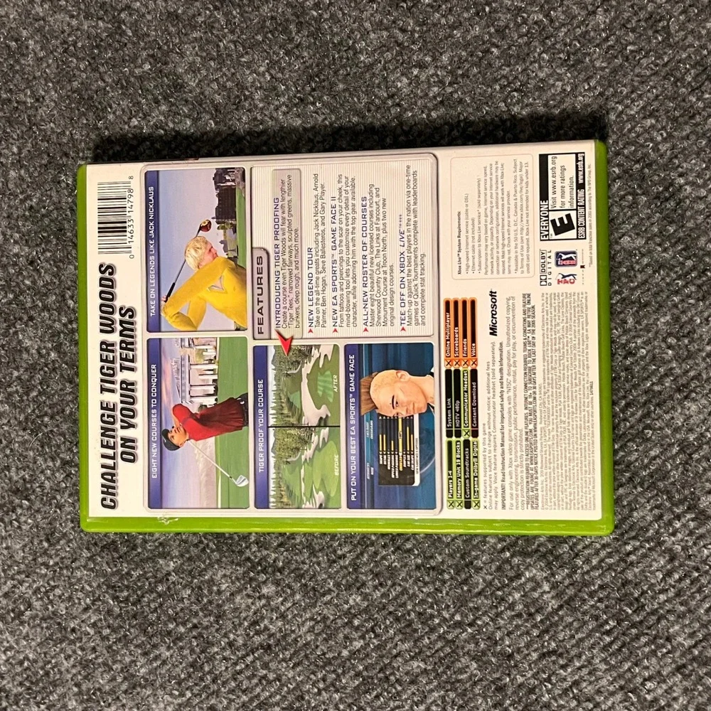 Tiger Woods PGA Tour 2005 Microsoft Xbox EA Sports Golf Game CIB Complete